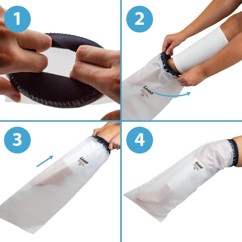 [Australia] - LimbO Waterproof Protectors Cast and Dressing Cover - Adult Half Leg (M80: 41-54 cm Above Knee Circ. (5’5–6’0)) M80: 41-54 cm Above Knee Circ. (5’5–6’0) 