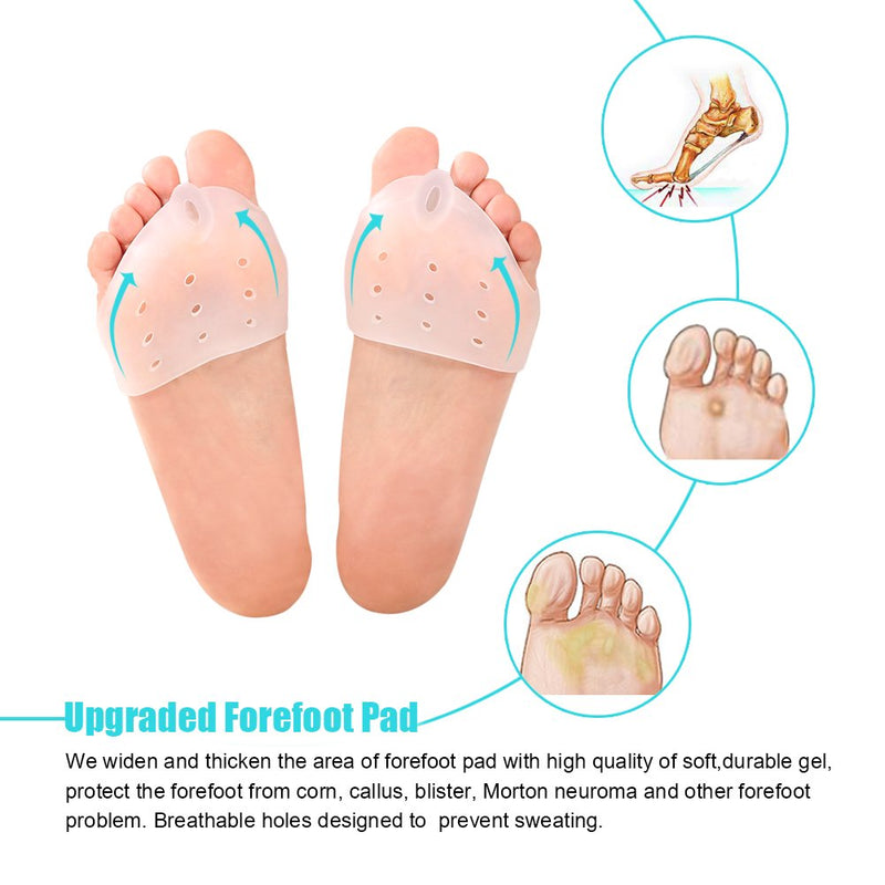 [Australia] - Gel Toe Correctors and Spacers Toe Finger Straightener Bunion Corrector Pads Ease Relief Forefoot Cushion Gel Separators Toe Separators 