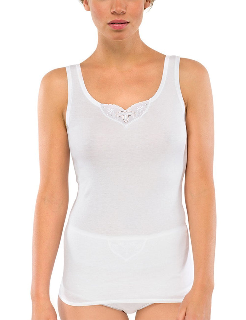 [Australia] - Schiesser Women's Thermal Top 16 Blanc (Weiss 100) 