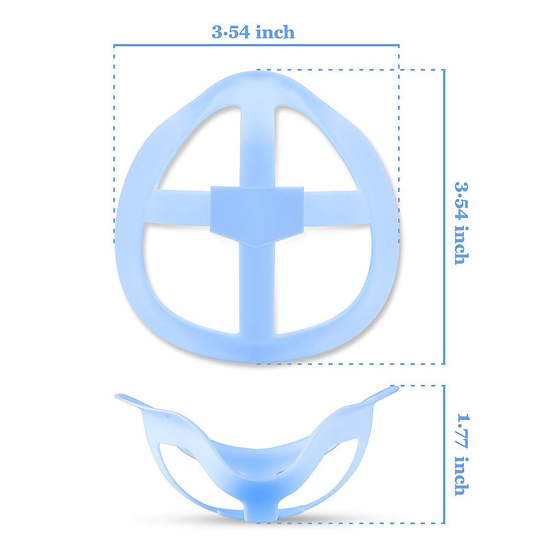 [Australia] - Bracket for Inner Support Frame,4 Pack Blue 3D Comfortable Reusable Washable Holder 