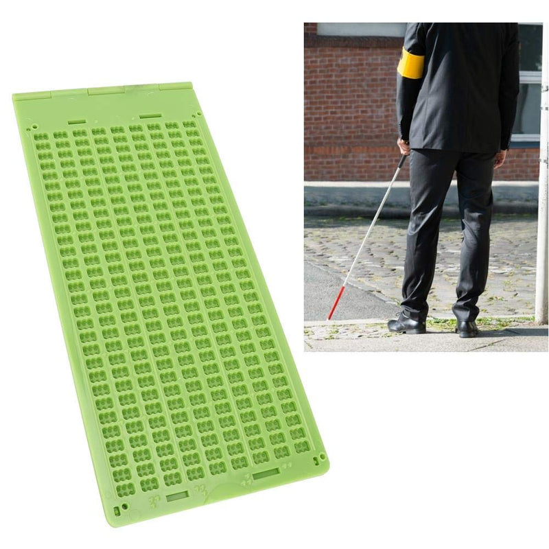 [Australia] - Yencoly Braille Store Business Card Slate, Portable Plastic 9 Lines 30 Cells Braille Writing Slate and Stylus Braille Learning Tool Accessory Assorted Tactile Bump Dots for The Blind 