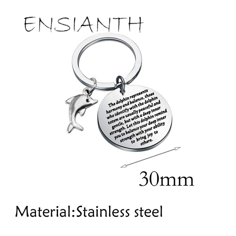 [Australia] - ENSIANTH Dolphin Keychain Dolphin Lover Gift Dolphin Jewelry Inspiration Gift for Friend 