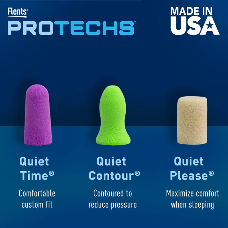 [Australia] - Flents Ear Plugs, 10 Pair with Case, Ear Plugs for Sleeping, Snoring, Loud Noise, Traveling, Concerts, Construction, & Studying, NRR 33, Made in the USA 10 Pair (Pack of 1) 