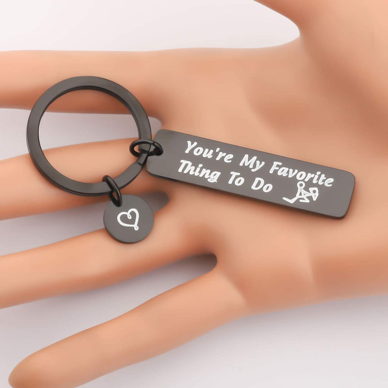 [Australia] - FAADBUK Funny Gift for Boyfriend Husband You’re My Favorite Thing to Do Naughty Gift Idea Gift for Wife Girlfriend Favorite Thing to Do Black 