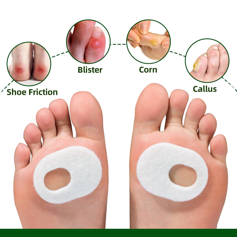 [Australia] - Welnove 42pcs Callus Pad, Adhesive Corn Protectors,Relief Pain from Calluses, Corns, Blisters, Heel Frictions, Self Stick Cushions - White 