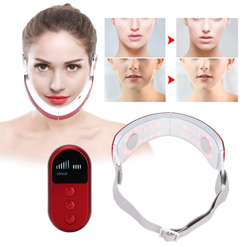 [Australia] - Electric V-Face Shaping Massager, V Face Machine, Electric V Face Machine, Face Lifting Machine Face Firming Machine Beauty Device Double Chin Removal Skin Lifting Machine 