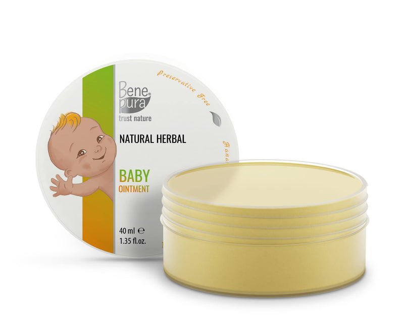 [Australia] - BenePura Nappy Rash Ointment - Baby Nappy Cream - Natural Nappy Rash Cream for Babies with Calendula and Chamomile - Barrier Cream Baby Cream - Calms, Protects and Nourishes - Baby Moisturiser - 40 ml 