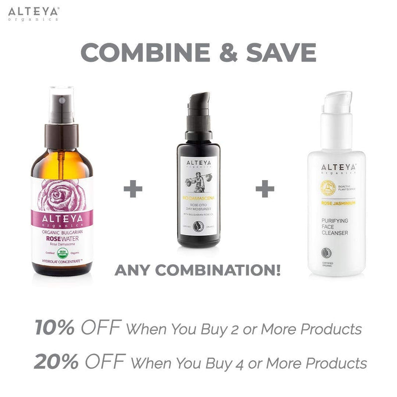 [Australia] - Alteya Organic White Rose Water Spray 240ml Glass bottle- 100% USDA Certified Organic Authentic Pure Natural Rosa Alba Flower Water Steam-Distilled and Sold Directly by the Rose Grower Alteya Organics 