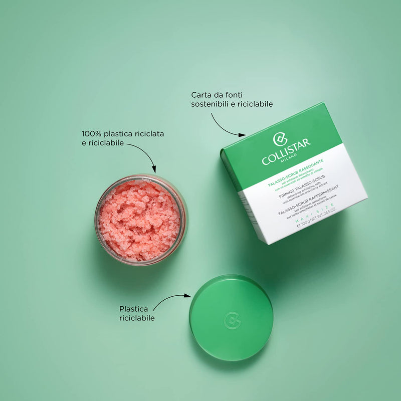 [Australia] - COLLISTAR Talasso Exfoliating Scrub Firming Detoxifying Salts with Essential Oils of Cherry Maxi Jar 700 gr 