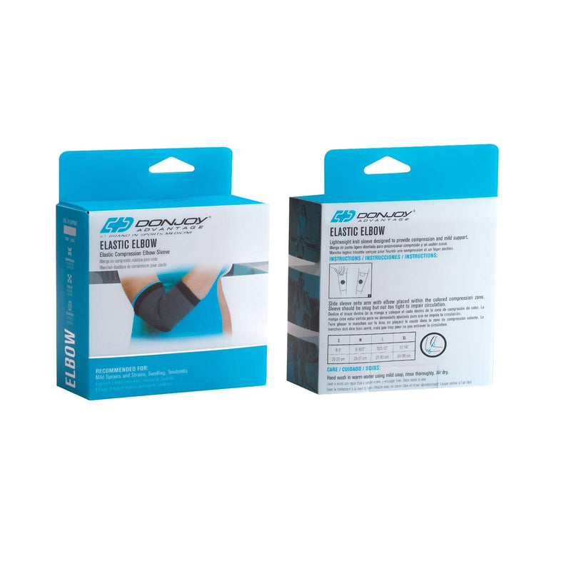 [Australia] - DonJoy Advantage Elastic Elbow Sleeve for Strains, Sprains, Swelling, Panels for Free Movement Medium fits 9"-10.5" 