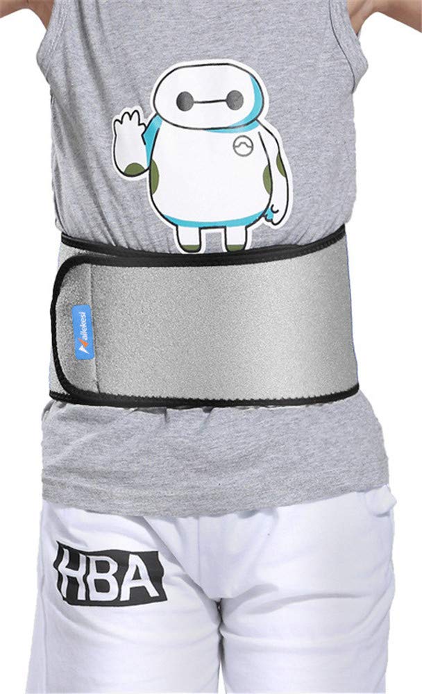 [Australia] - Kids Adjustable Waist Belt Brace Support Ballet Dance Protector Abdominal Band for Back (Grey) Grey 