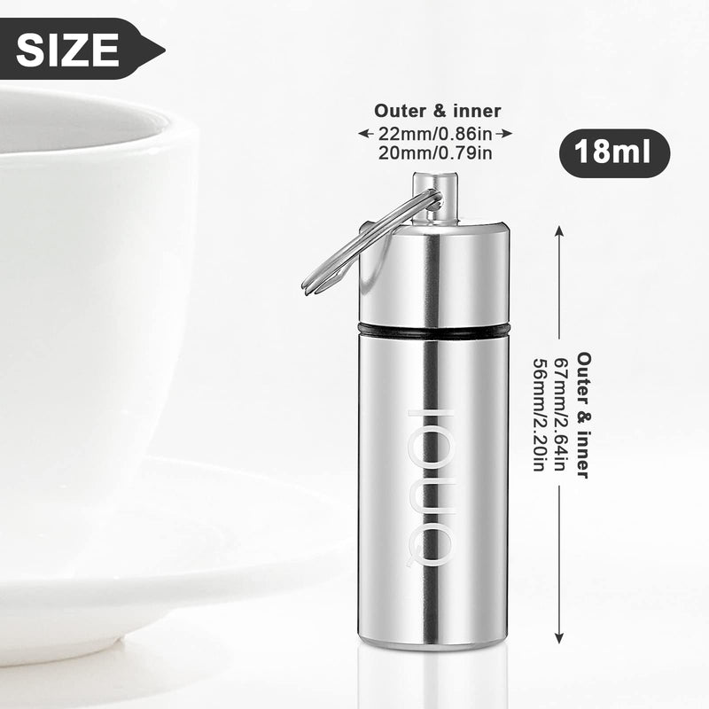 [Australia] - Discrete Small Objects and Spices Storage Tank Odor Proof Waterproof Sealing Small jar 2 Packages (Silver） 