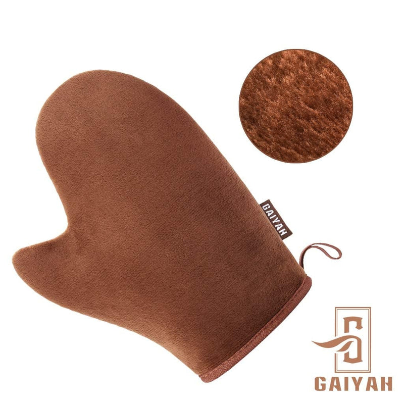 [Australia] - GAIYAH Self Tanning Mitt Applicator Kit, With Lotion Applicator For Back, Exfoliator Glove And Face Tan Mitt, Fake Tan Mitt, Self Tan Back Applicator - Set of 4 