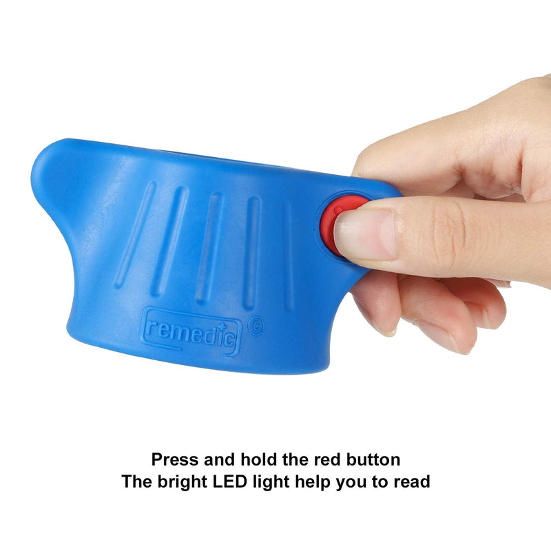 [Australia] - Remedic Medicine Bottle Opener with Magnifier and LED Light Multi-Opener for Better Grip Strength - Twist Lid Opener - Elderly Daily Living Aids Arthritis friendly - Practical Gift Idea 