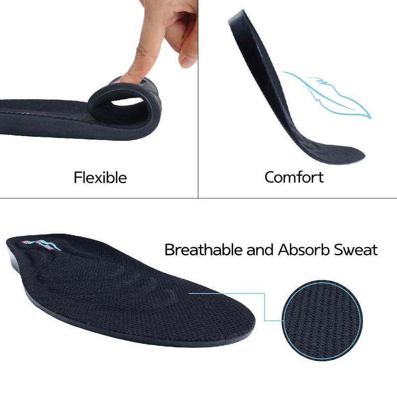 [Australia] - 1 Inch Height Increase Insole – Shoe Lift Inserts (US Men's Size 7-11) 1" UP (US Men's 7-11) 