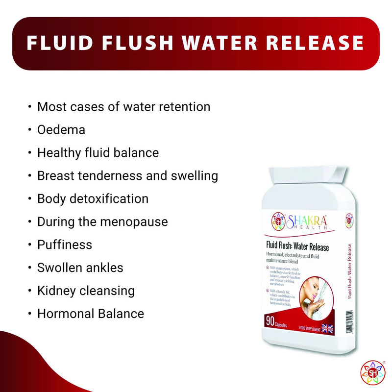 [Australia] - Fluid Flush: Water Release | Fluid Balance Support and Herbal Supplement - Spirituality, Science & Supplements by Shakra Health 