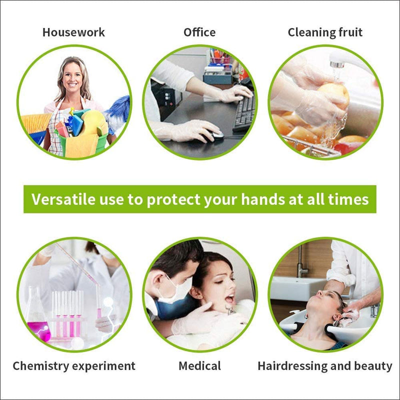 [Australia] - PACK OF 100 Strong Quality Clear Vinyl Powder Free EXTRA LARGE Size Gloves | Latex Free Food Safe | Medical Examination Gloves - Ambidextrous | AQL 1.5 EN455 CLASS 1 
