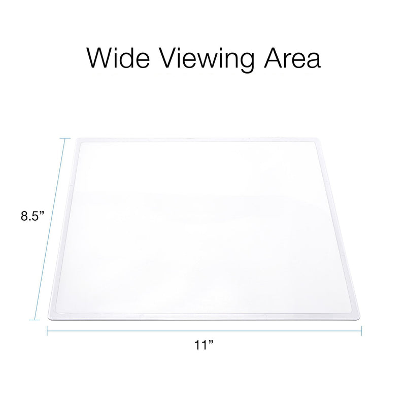 [Australia] - MagniPros(2PACK) Large Full Page 3X Premium Magnifying Sheet Fresnel Lens 7.5" X 10.5"+2 Bonus Ruler Magnifiers+2 Bookmark Lenses-Best Magnifying Set for Reading Small Prints & Low Vision Seniors 