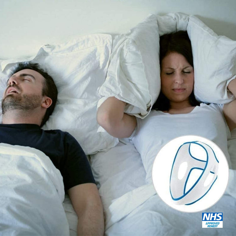 [Australia] - New Lightweight Breathable Chin Strap | Anti-Snore Devices | Snore Stopper Stop Snoring Aid | Anti-Snoring Solutions | Sleep Apnoea Relief | Recommended by NHS/ENT 