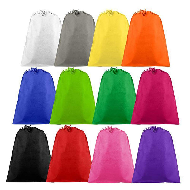 [Australia] - Travel Shoe Bags, Non-Woven With Rope For Men and Women Travel Packing Shoe Organizers, X-Large, Rainbow 12 Pcs 