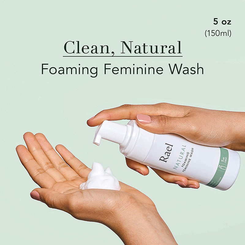 [Australia] - Rael Natural Feminine Cleansing Wash & Flushable Feminine Wipes Bundle - pH-Balanced, Artificial Fragrances Free, All Skin Types (Total 10 Oz, 20 Count) 