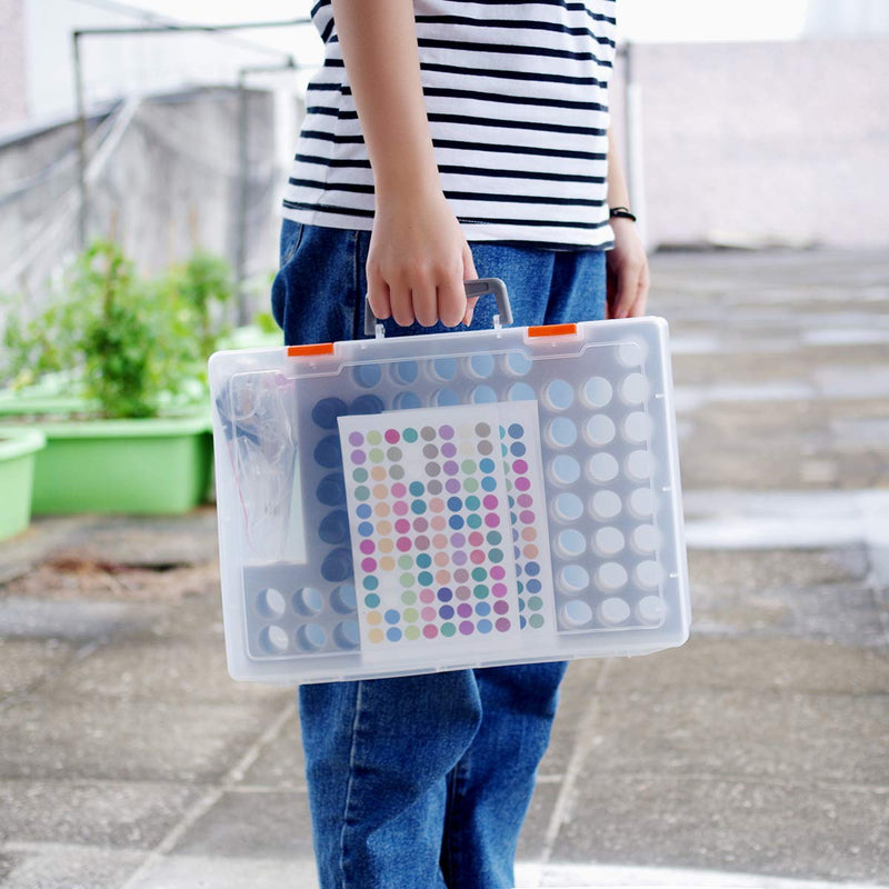 [Australia] - Essential Oil Storage Case Contains 73 Bottles and accessories with Stickers, Opener, Funnels, Pipettes, Bottles Organizer Holder Container (Not Include Bottles) 