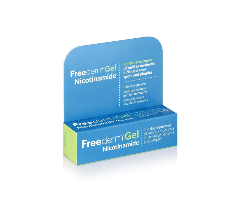 [Australia] - Freederm Gel for Mild to Moderate Acne with Nicotinamide, Clinically Proven, Reduces Spot Size, Redness and Inflammation, 10g Tube 