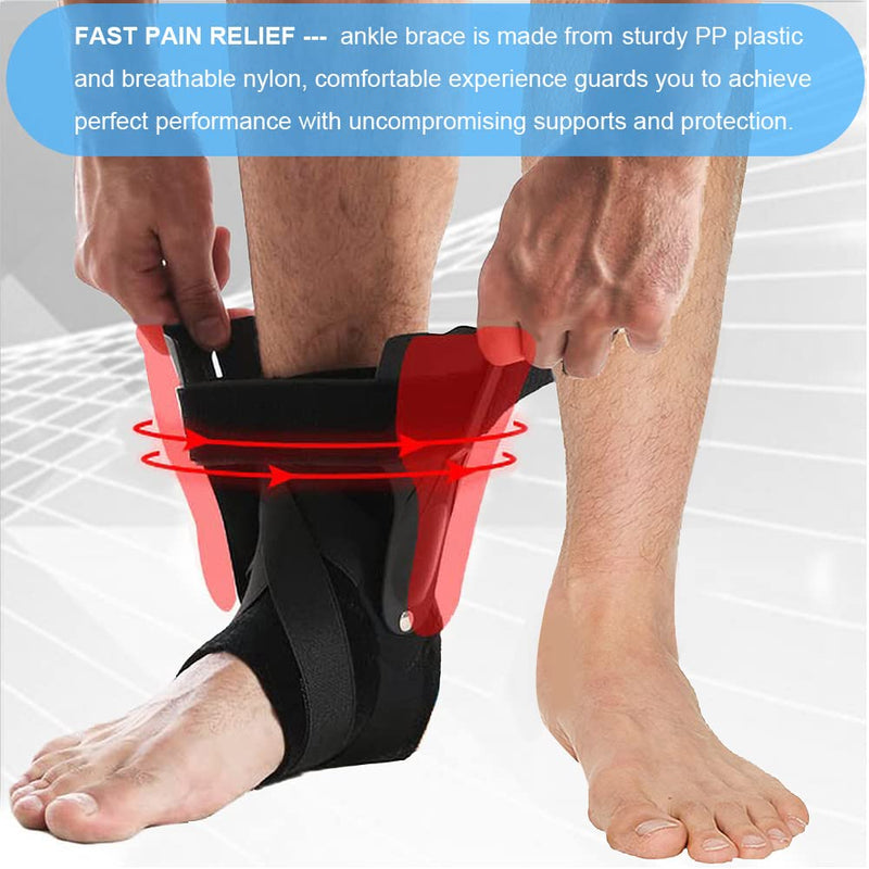 [Australia] - Ankle Brace for Sprained Ankle, Ankle Support Brace with Side Stabilizers for Men & Women , Ankle Splint Stabilizer Volleyball, Basketball, Ankle Supports for Women (Update M) Update Medium 