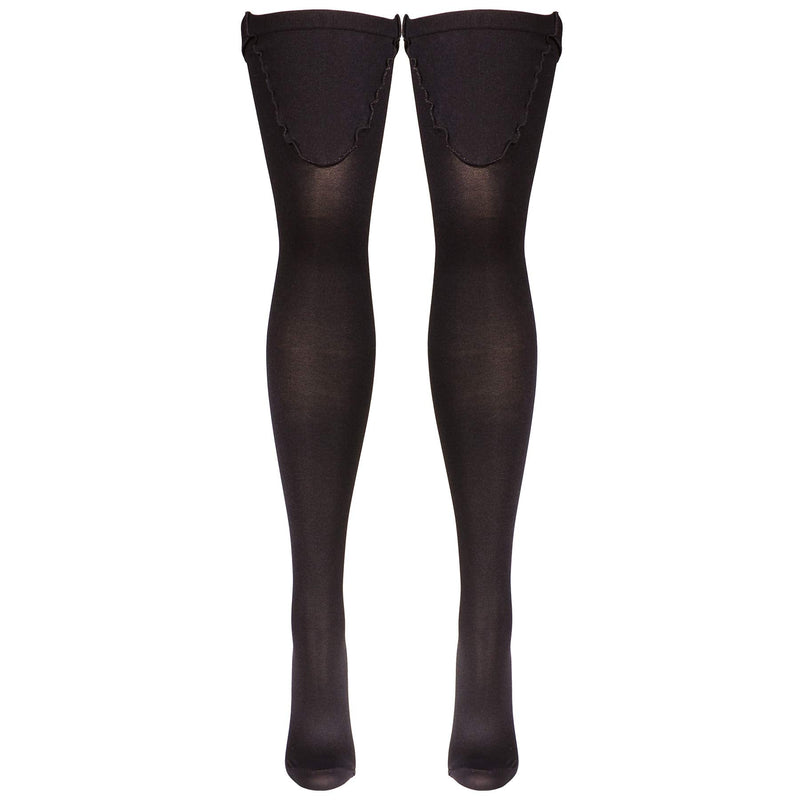 [Australia] - Truform Surgical Stockings, 18 mmHg Compression for Men and Women, Thigh High Length, Closed Toe, Black, X-Large X-Large (1 Pair) 