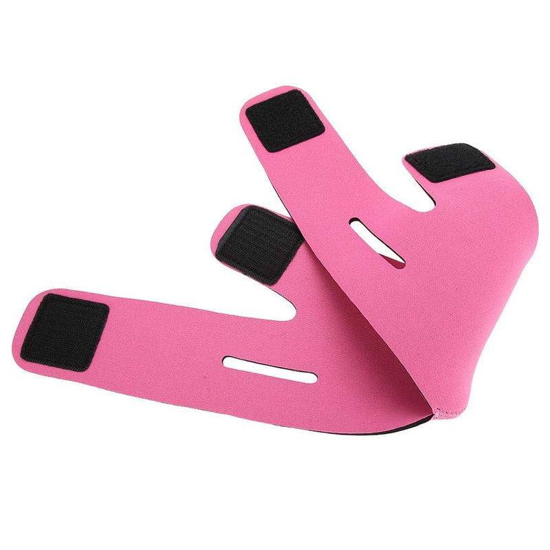 [Australia] - Face Slimming Strap, Double Chin Skin Bandage Reducer Face Facial Lifting Slimming Belt Face Slimming Belt for Women(Rose Red) Rose Red 