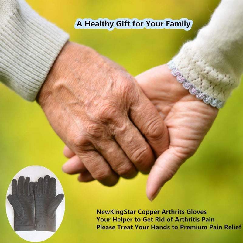 [Australia] - Full Finger Compression Gloves for Swelling Copper Arthritis Gloves Compression Glove Arthritis Pain Relieve, Copper Gloves Rheumatoid Arthritis Gloves for Men and Women Carpal Tunnel Glove (M) Medium (1 Pair) 
