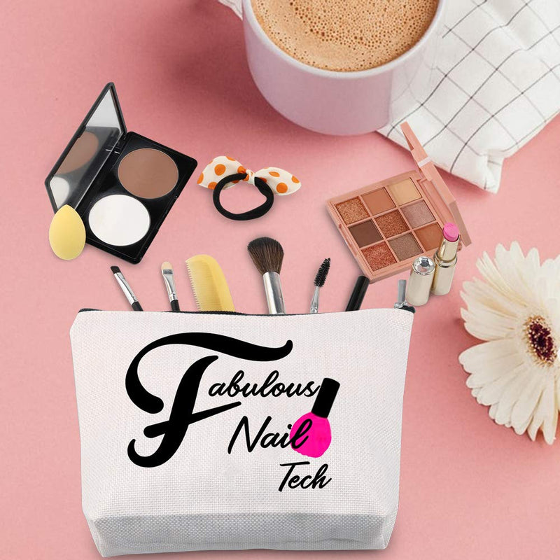 [Australia] - TSOTMO Fabulous Nail Tech Makeup Bag Nail Tech Gift Nail Artist Gift Beautician Gift Manicurist Cosmetic Bag Gift Nail Technician (Nail Tech) 
