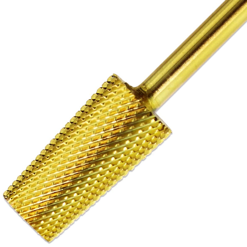 [Australia] - Pana Professional USA Gold TAPERED Barrel Bit Nail Drill (Grit: EXTRA FINE - XF) 3/32" Shank Size 