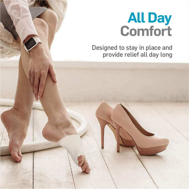 [Australia] - NatraCure Dual Bunion Gel Sleeve w/ Forefoot Cushion (One Piece) Size: Large/X-Large - (1299-MC CAT) - For Relief from Pressure, Friction, Tailor & Hallux Valgus Pain Large/X-Large (Pack of 1) 