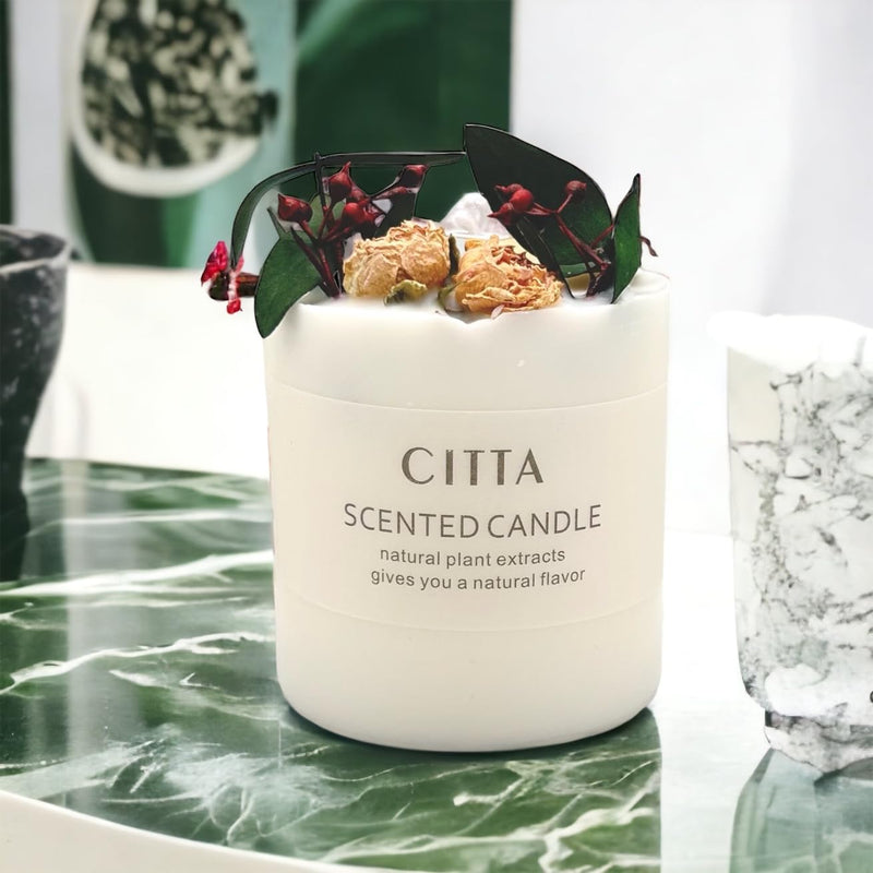 [Australia] - Scented Candles | Soy Wax Candles 300g |Long Burning Candle: Up to 45h |Candle Gifts for Women|Candle Gifts (Rose Peach) Rose Peach 