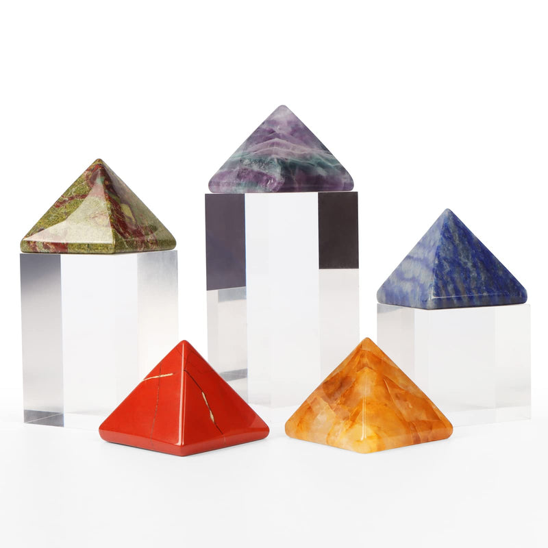 [Australia] - Hxswkk Citrine Crystal Pyramid Protection Gemstone Healing Crystal Tower Generator Orgonite Pyramid Figurines for Meditation Yoga Chakra Balance Positive Energy with Gift Box 