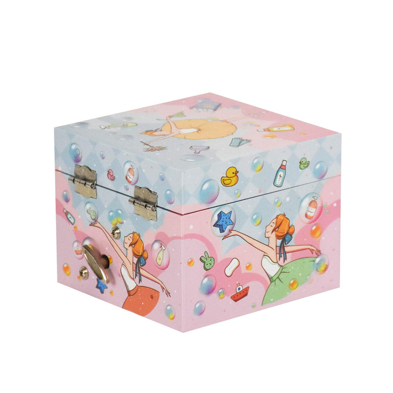 [Australia] - Laxury Music Jewelry Box for Girl Music Storage Box Music Box, Children’s Gift.（Repertoire: Swan Lake） 