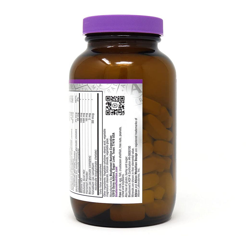 [Australia] - Bluebonnet Nutrition High Potency Chelated Multiminerals (Iron-Free), Albion Chelated Minerals, Soy-Free, Gluten-Free, Non-GMO, Kosher Certified, Dairy-Free, 120 Caplets, 40 Servings 