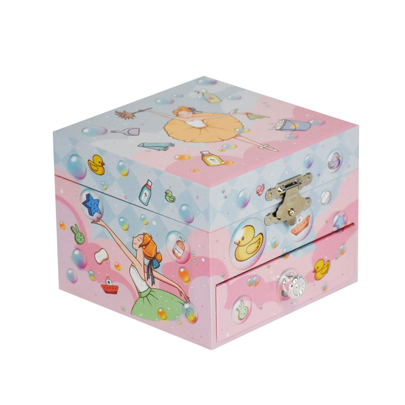 [Australia] - Laxury Music Jewelry Box for Girl Music Storage Box Music Box, Children’s Gift.（Repertoire: Swan Lake） 