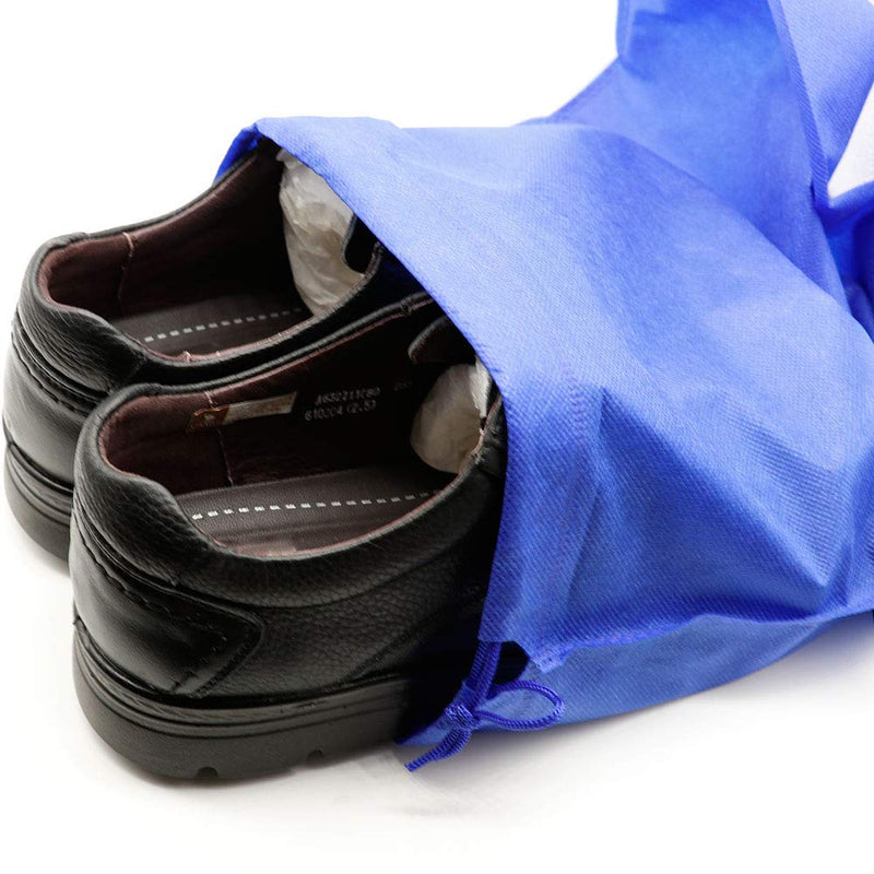 [Australia] - Pack of 10 Travel Shoe Bags, Portable Travel Non-Woven Shoe Packing Organizers Tote Bags w/ Drawstring for Men and Women, 39x30cm (Multicolour) 