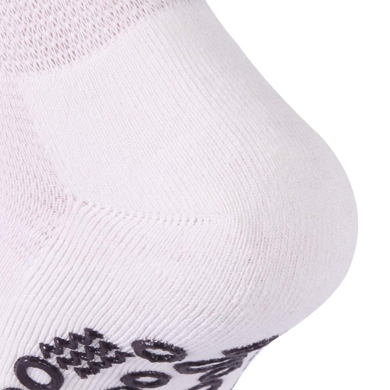 [Australia] - KitNSox Non-Skid Diabetic Socks for Men Women, Non-Binding Moisture Wicking Cushioned Non Slip Crew Grip Socks ##White 4 Pairs Diabetic Socks L:Shoe Size:10-13 