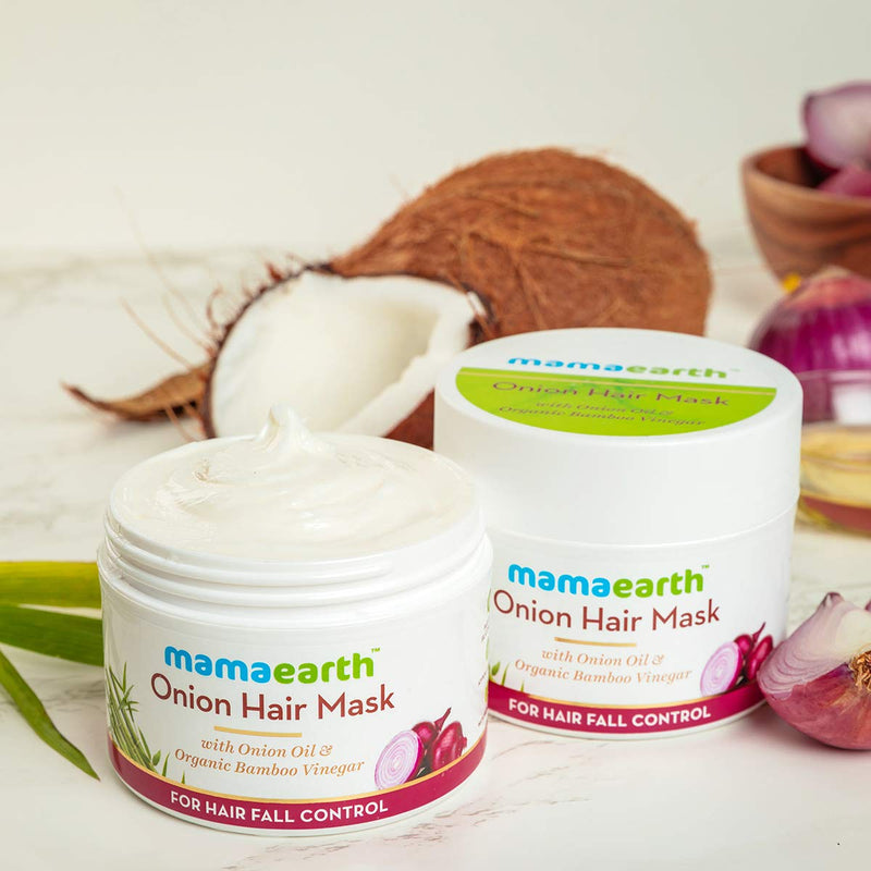 [Australia] - Mamaearth Onion Hair Mask for Hairfall Control with Organic Bamboo Vinegar - 200ml 