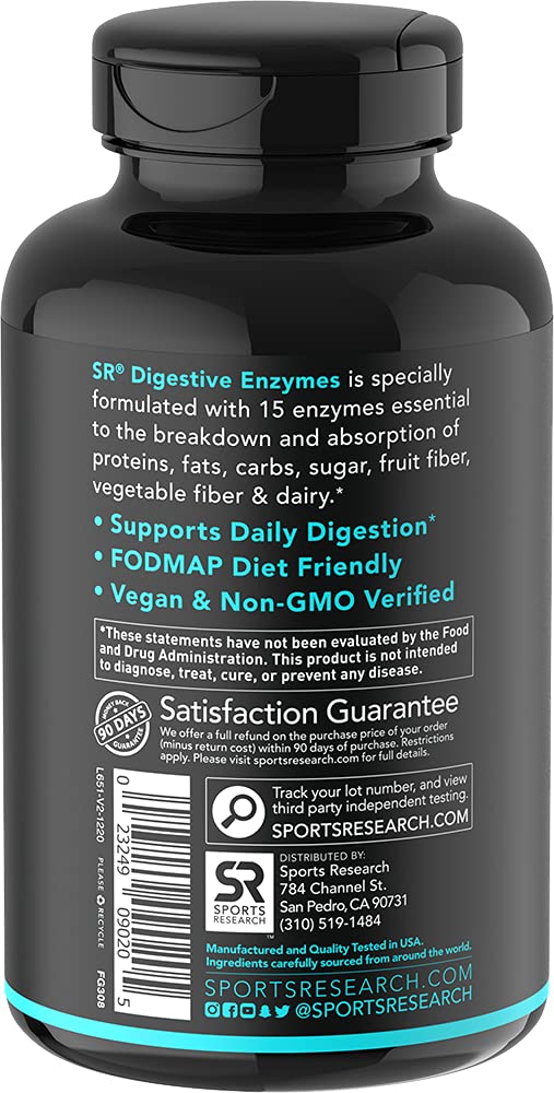 [Australia] - Digestive Enzymes with Probiotics and Ginger - Plant Based Supplement for Dairy, Protein, Sugar & Carbs Digestion - Non-GMO Verified & Vegan Certified (90 Veggie Capsules) 
