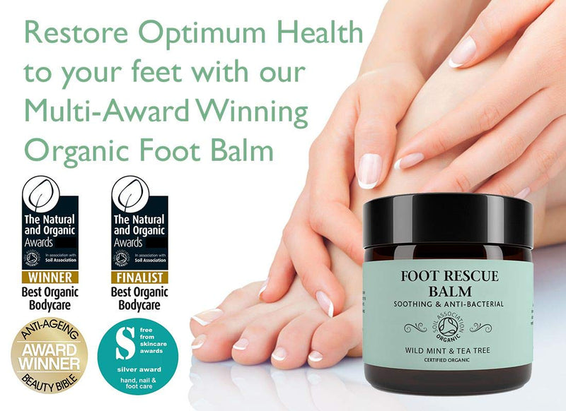 [Australia] - Foot Rescue Balm for Cracked Heels, Very Dry Skin Cream for Athletes, Diabetics, Mint & Tea Tree 60g 60 g (Pack of 1) 