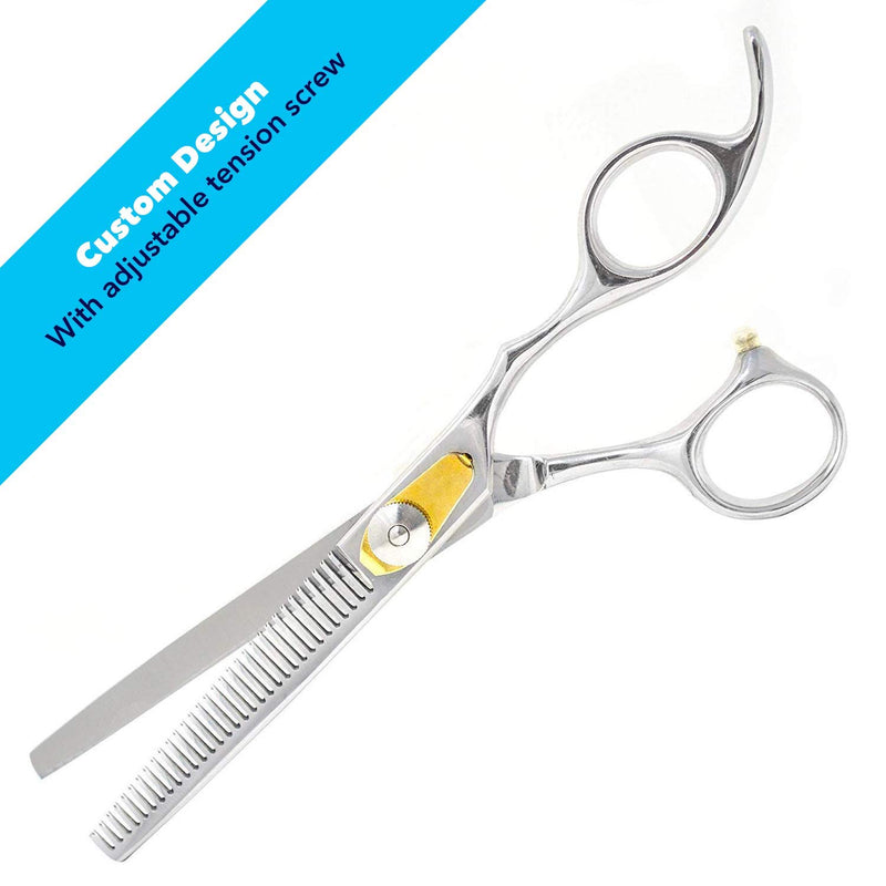 [Australia] - Equinox Professional Razor Edge Series - Barber Hair Thinning/Texturizing Scissors/Shears - 6.5 Inches Stainless Steel 