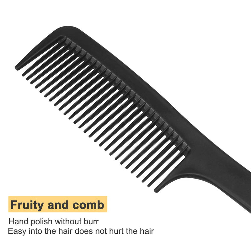 [Australia] - 10 Pcs Hair Combs Set Wide Tooth Comb Anti-static Barber Comb Fine Hair Styling Comb Professional Hairdressing Comb Detangling Combs Rat Tail Comb for Long Wet Thick Curly Hair Men Women Salon & Home 