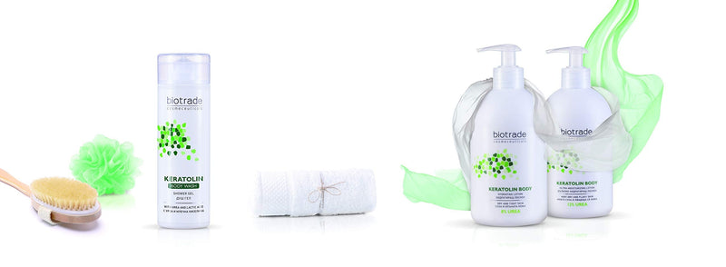 [Australia] - BiotradeTM Keratolin Body Milk 400 ml, with 8 Percent Urea for Dry and Itching Skin, Soothes Itching , Deeply Hydrates the Skin 