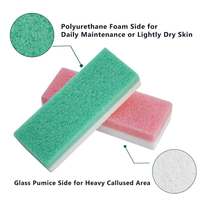 [Australia] - Foot Pumice Stone for Feet, 2 in 1 Double Sided Hard Skin Callus Remover Scrubber Pedicure Exfoliator Tool for Dead Skin Pack of 6 6 Pack 