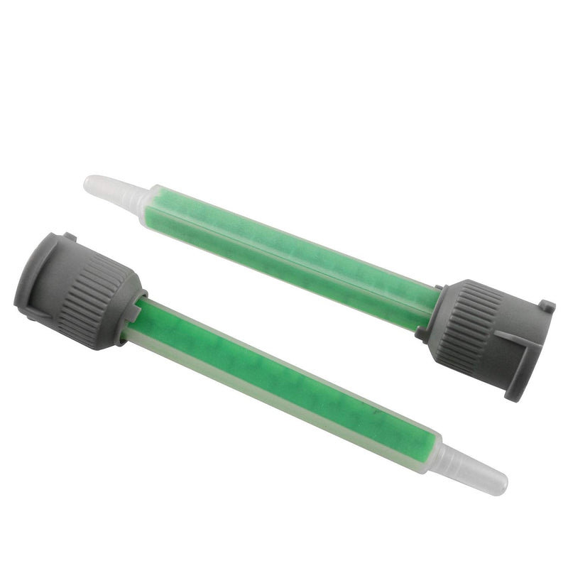 [Australia] - JCBIZ 10pcs 3.6 inch AB Glue Mixing Tube Adhesive Applicatior 50ml Static Mixing Tube Tip for All Standard 50ml Double Barrel Epoxy Resin and Plastic Box 