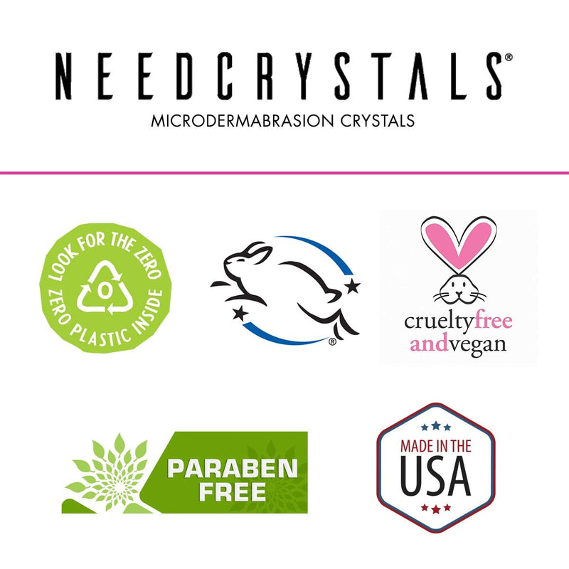 [Australia] - NeedCrystals Microdermabrasion Crystals, DIY Face Scrub. Natural Facial Exfoliator for Dull or Dry Skin Improves Scars, Blackheads, Pore Size, Wrinkles, Blemishes & Skin Texture. 227 Grams 227 g (Pack of 1) 